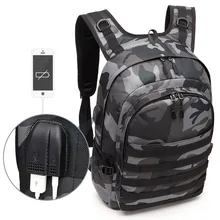 Рюкзак PUBG мужская сумка Mochila Pubg Battlefield Infantry Pack камуфляж путешествия холст USB разъем для наушников Задняя сумка рюкзак Новый