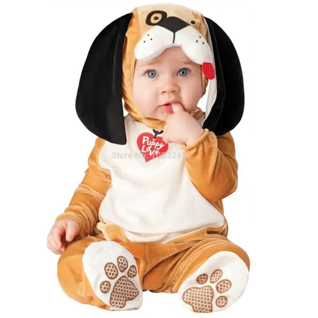 puppy love baby costume infant fancy halloween costume animal romper bodysuit