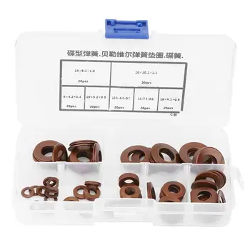 

7 Sizes Compression Spring Disc Spring circlips Disc Washer Gasket Assortment Kit
