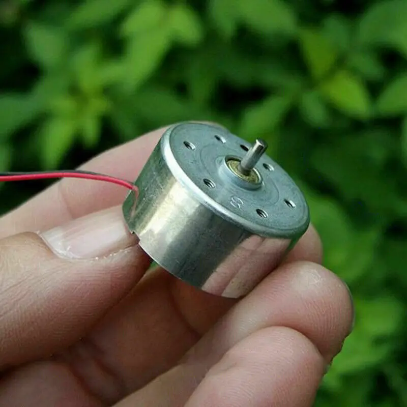 

RF-300CA DC 3V 5V 6V 6600RPM Micro Mini 24mm Diameter Round Solar experimental Power Mute DC Motor DIY Toy Car Hobby Model