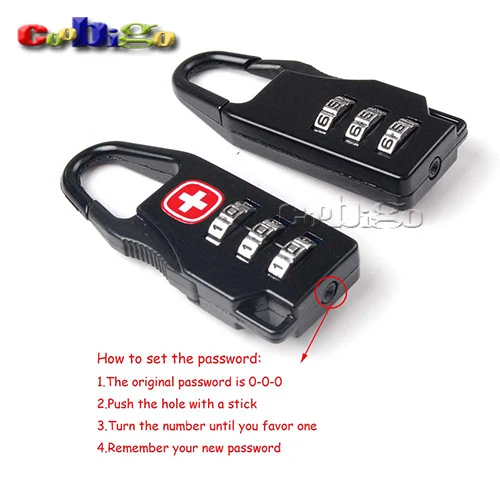 

Padlock Password Lock Luggage Case Resettable Combination Secret Safe Code For suitcase Outdoor backpack #S0013