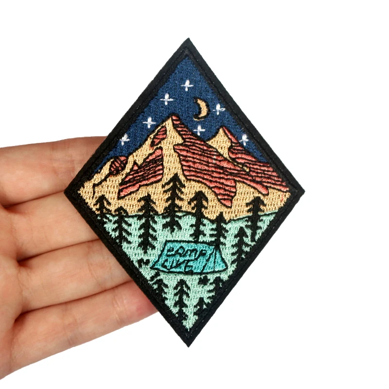 

Plum Bird And Butterfly Embroidered Patches Iron On For Clothing Hat DIY Stripes Applique Badge Stickers Jacket Clothes