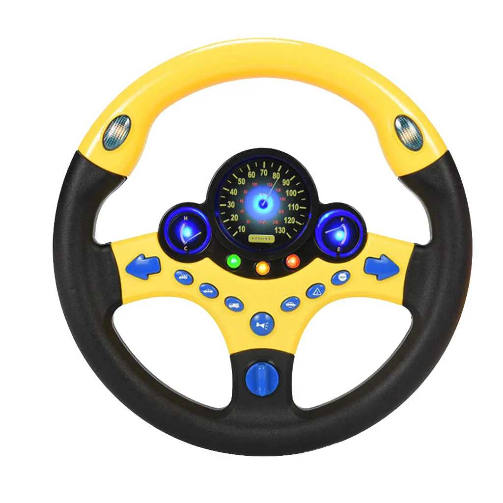 

CARPRIE 2019 New Copilot Simulated Steering Wheel Children's Educational Sounding Small Steering Wheel Ju01