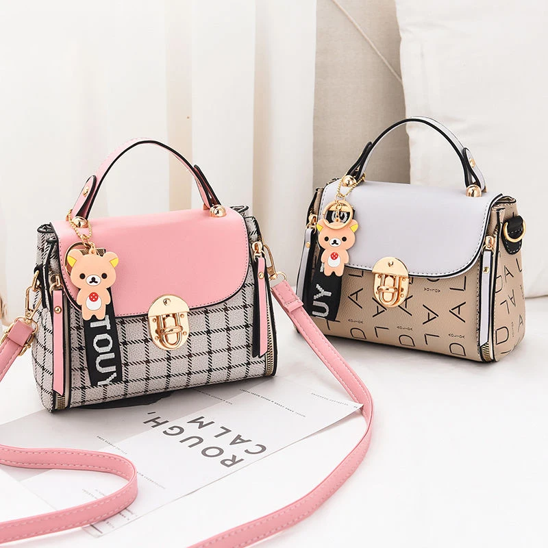  New Cute Type Ladies PU Handbag High Quality 2019 Hot Sale Small Girls Exquisite Color Matching Cas - 32949488204