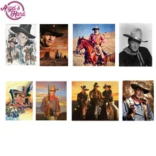 Алмазная живопись eigen foto star John Wayne на заказ алмазная живопись бриллиантовый рисунок Рождество карты bordado светильник pad