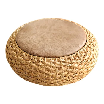 

New Rattan Cushion Thickening Round Tea Road Cushion Japanese Floor Balcony Window Tatami Cushion Furnishing Murals Accessories