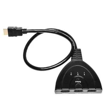 

High Speed HDMI Hub 3 Port 1080P HDMI Switcher Switch Splitter Hub With Cable