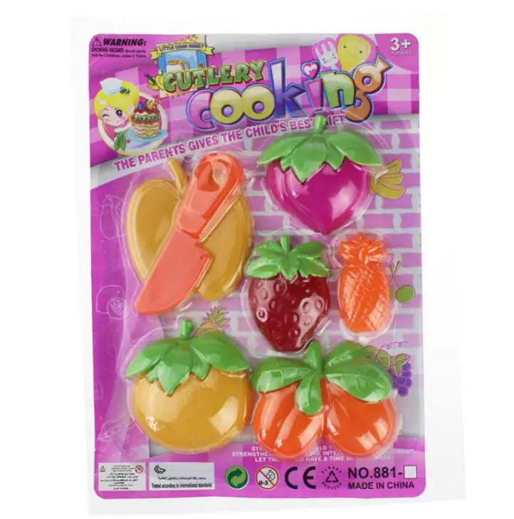 Детский игровой домик, игрушка, фрукты, пластиковые овощи, кухня, Детские классические детские игрушки, ролевой Игровой набор, развивающие игрушки - Цвет: 2