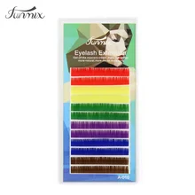 Бренд 0,1 C D индивидуальные разноцветные s ресницы натуральные мягкие карамельные цвета накладные ресницы для наращивания макияжа цветные накладные ресницы