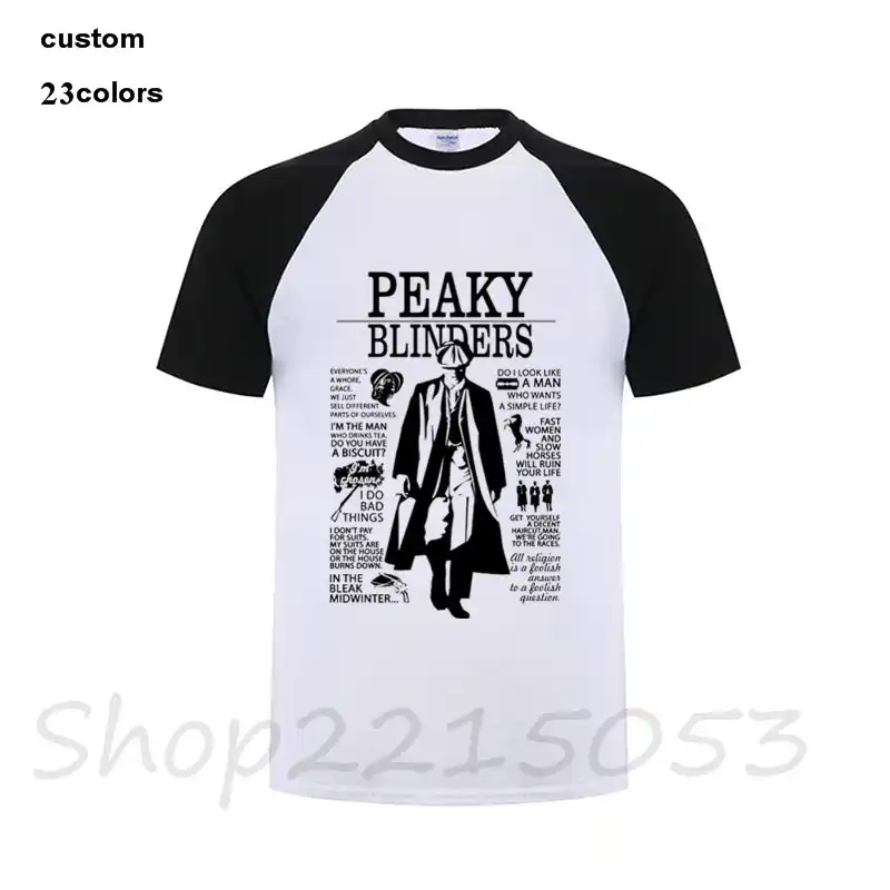 Grande Hombres Talla De Gran Blinder 3xl Verano Corta Camisetas Disfraz Manga San Valentín Hombre Camiseta 2018 Peaky OPXTkiuZ