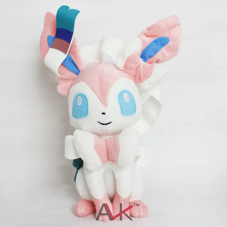 Eevee Leafeon Espeon Umbreon Vaporeon Flareon Glaceon Jolteon Sylveon плюшевые игрушки мягкие чучело куклы 30 см 9 типов - Цвет: Sylveon