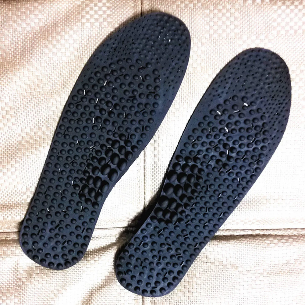 

Negative Ion Plastic Foot Care Unisex Inserts Pads Black Massage Insole Orthotic Therapy Shoe Breathable Acupressure Health