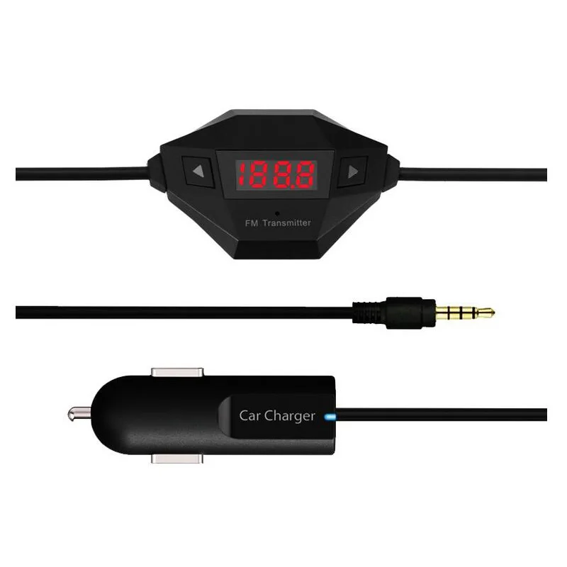 Bluetooth Car MP3 Audio Player FM Transmitter Octagonal Wireless Car Kit HandsFree USB Charger for iPhone 6/6S/SE/5S audio-player : image Bluetooth Car MP3 Audio Player FM Transmitter Octagonal Wireless Car Kit HandsFree USB Charger for iPhone 6/6S/SE/5S audio-player
