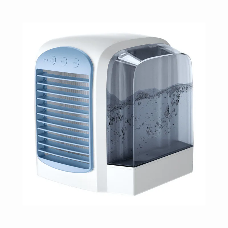 

ITAS1362 Mini Desktop Small Air Conditioning Water Cooled Fan Office Studio Mute Refrigeration Large Wind Small Desktop Fan
