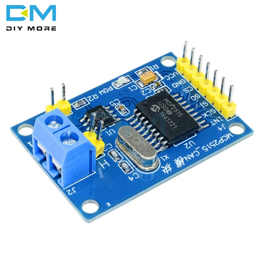 MCP2515 CAN шина модуль TJA1050 приемник SPI модуль для Arduino Поддержка CAN V2.0B DC 5 в SPI интерфейс 120 Ом