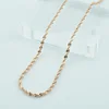 2mm Men Women 585 Rose Gold Color Twisted Water Wave Bracelet/Necklace Chains Jewelry ► Photo 2/4