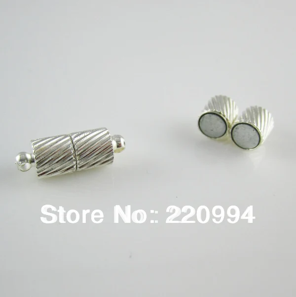 20 пар посеребренных бочек сильные магнитные ювелирные изделия ожерелье