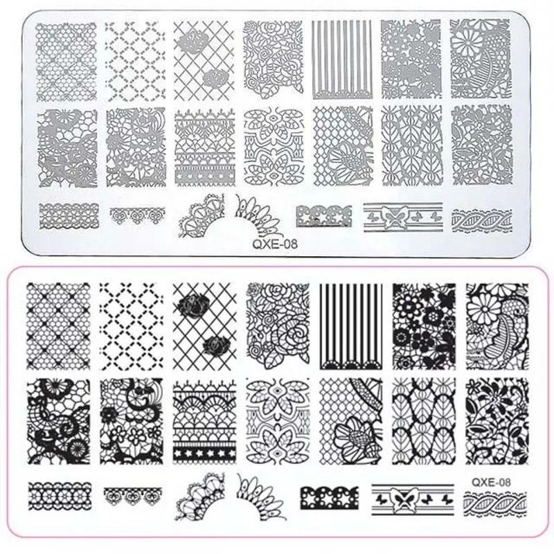 

1Pc Nail Art Templates Stamp Manicure Template Plate Bow Lip Owl Flower Pattern Nail Stamping Plates Stencil Nail Tools QXE0120#