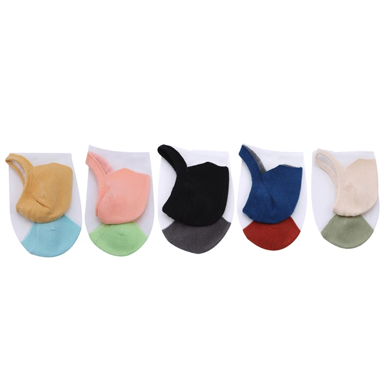 Summer Hit Color Personality Wild Boat Socks Glass Thin Transparent Mouth Socks Breathable Invisible Socks Female Sock Slippers