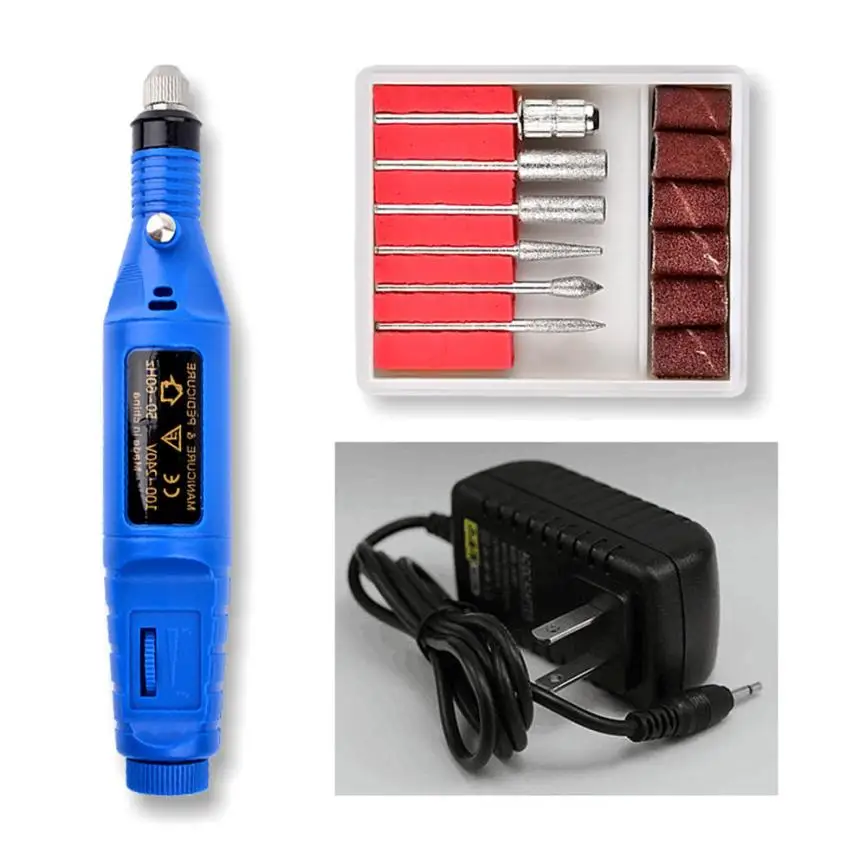 

1 Set Portable Electric Grinding Machine Nail Care Pen Type Electric Grinding Machine Toe Nail File Tool Grinder 5U1103