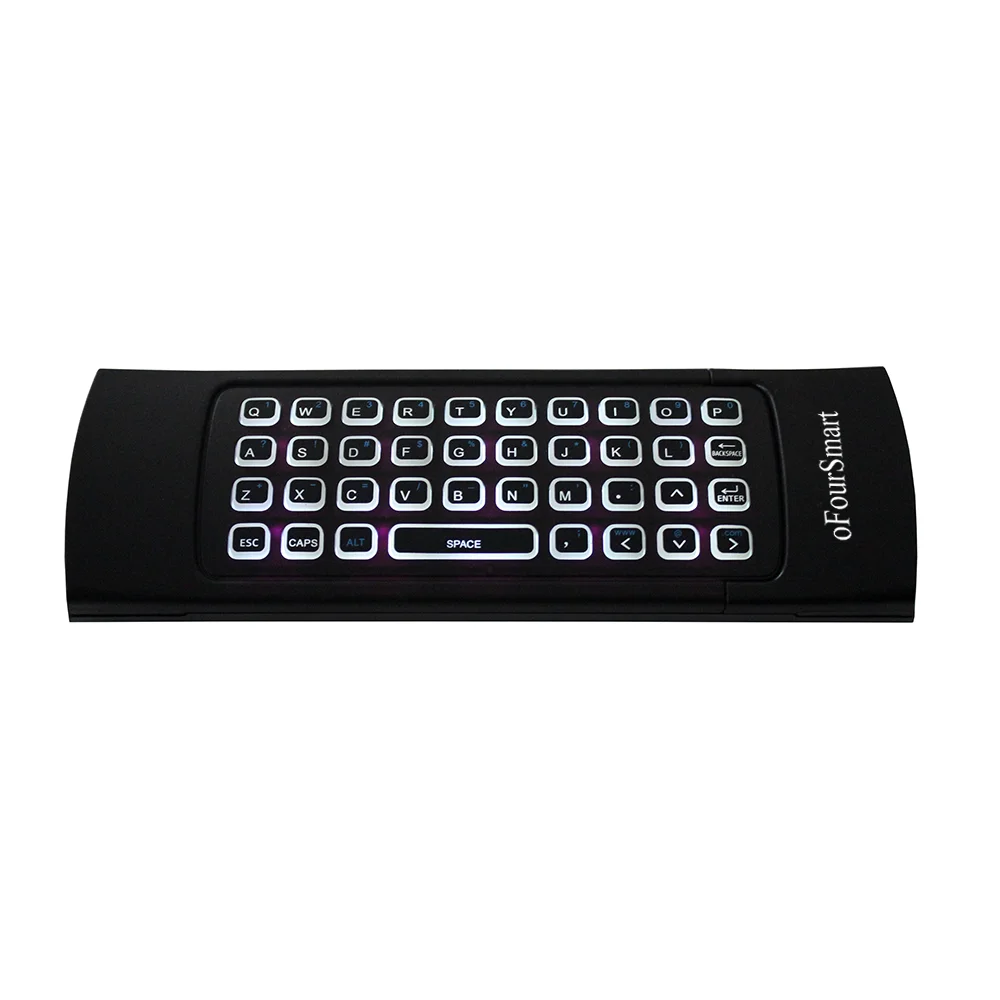 2 4G Беспроводная клавиатура Air Mouse с подсветкой и микрофоном пульт дистанционного