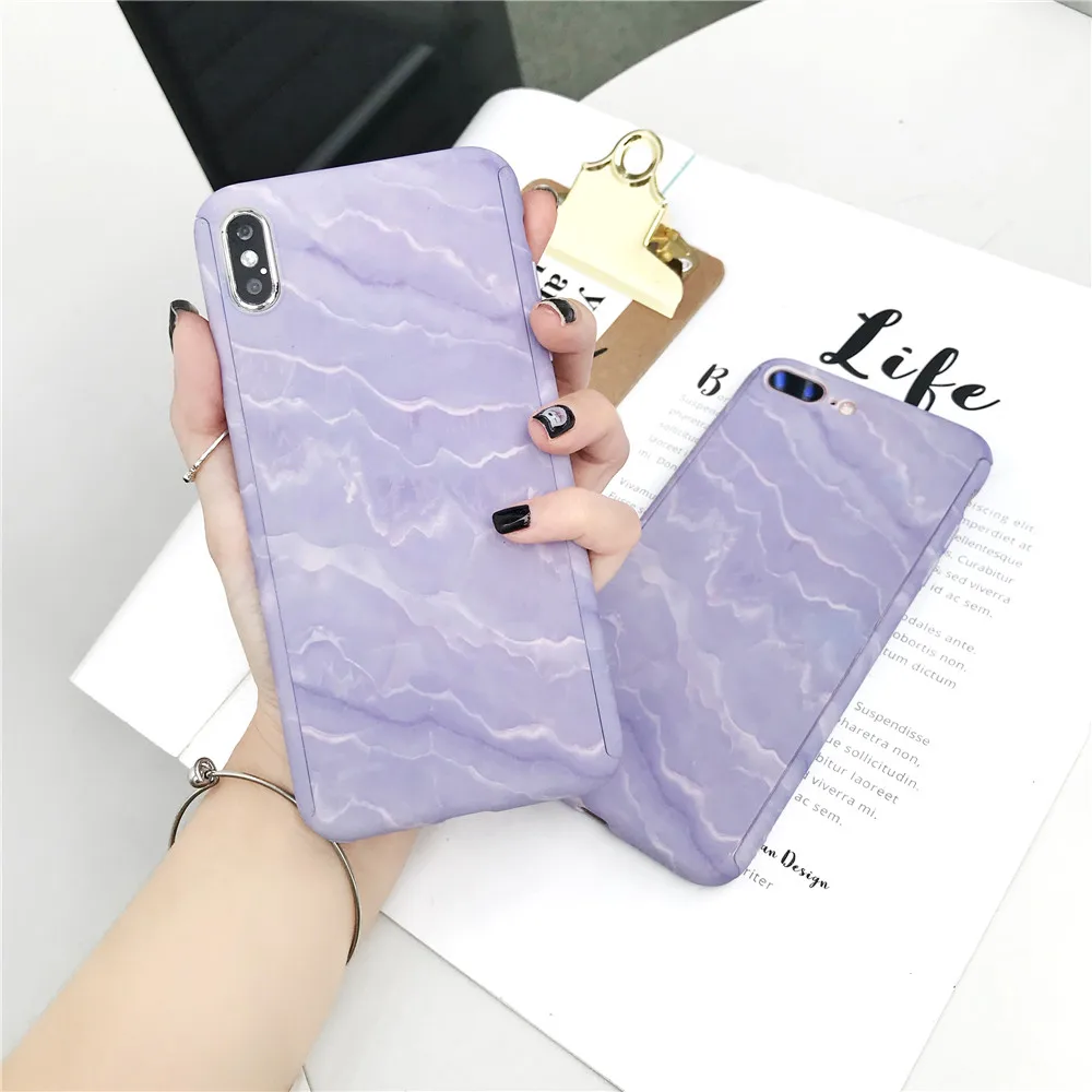 

Three Color Lovely Wave Pattern Full Cover Phone Case For iPhone X XR XS Max Shockproof Cover For iPhone 8 7 6 6S 5 5S 5E Cases