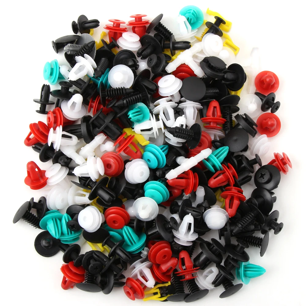 

200pcs Universal Mixed Clips for Renault Megane 2 3 Duster Logan Clio 4 3 Laguna 2 Sandero Scenic 2 Captur Fluence Kangoo