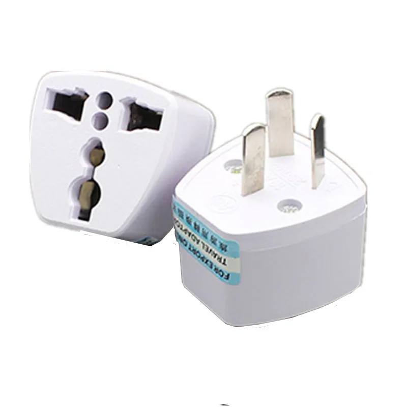 

1PC Universal EU UK US GER AU CHN Plug Adapter European Germany Australia China Power Plug Socket White Travel Converter Plug