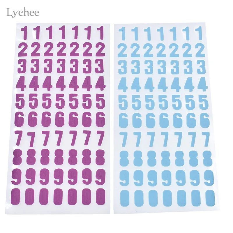 

Lychee 2pcs 0-9 Number 3D EVA sticker DIY scrapbook Decorative Paper Crafts Self- adhesive Card Making Decoration