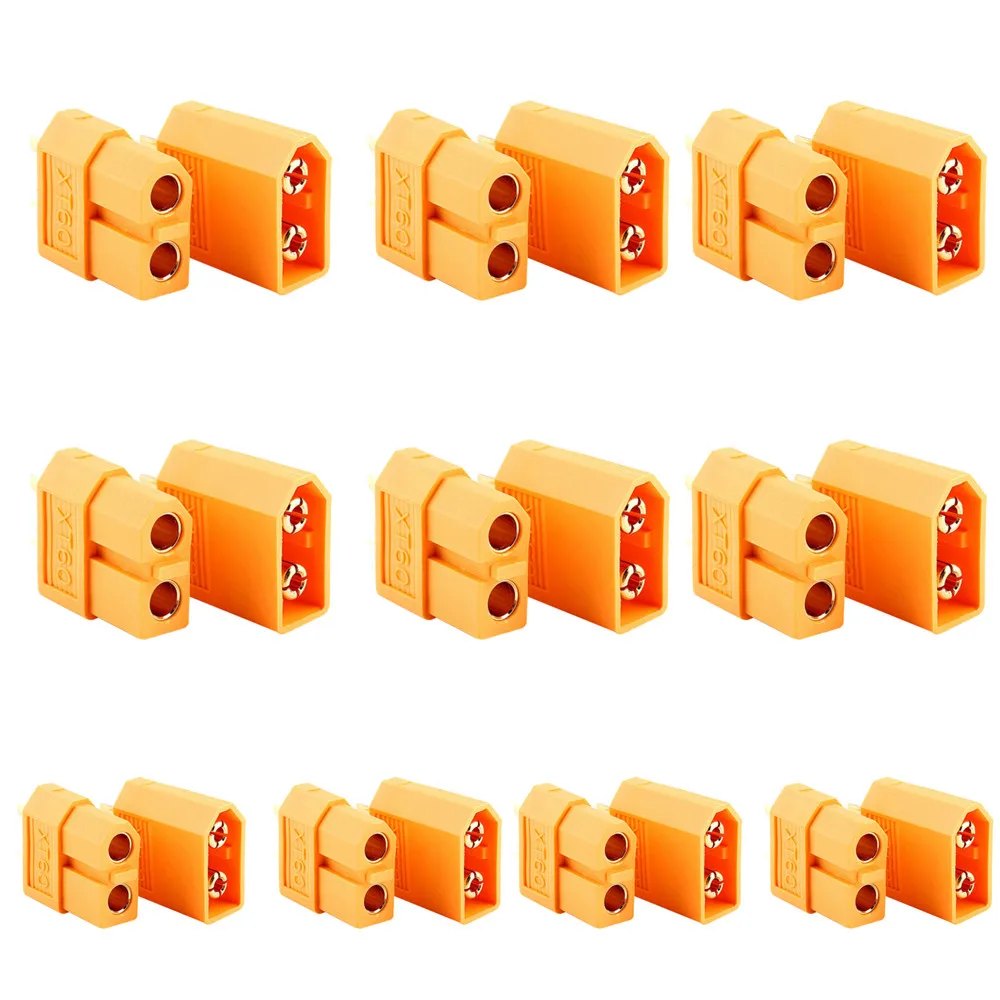 

10pair(20PC) XT60 Male Female Bullet Male 10pcs + Female 10pcs Connectors Plugs Battery Motor (GBP) Precision Machining