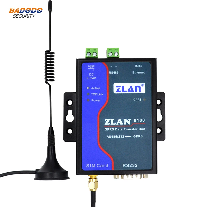 ZLAN8100 RS232 RS485 к GSM модем GPRS Ethernet 2G серверный маршрутизатор с последовательным