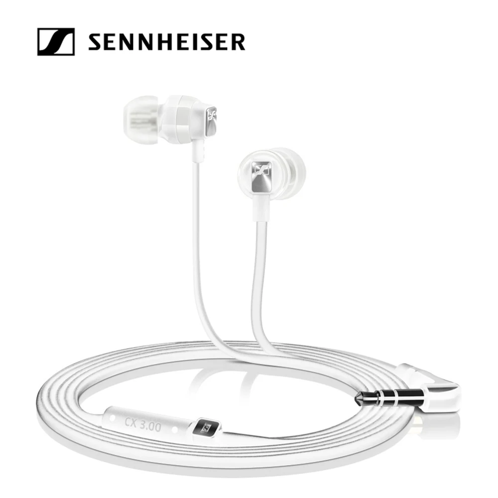 Наушники Sennheiser CX 3,00 3,5 мм наушники динамическая гарнитура стерео звук тяжелый бас с кабелем 1,2 м для телефонов Планшетные ноутбуки