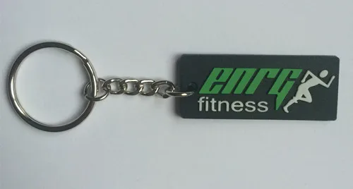

Custom Company PVC Keychains Back Print Promotional Keyrings Rubber Key Tag Customized Key Holder chaveiros personalizado