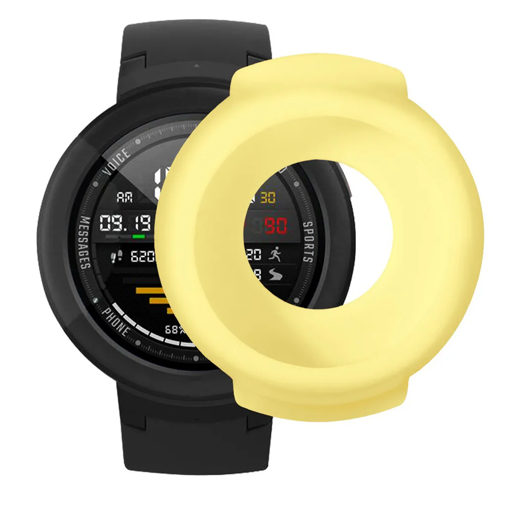 Ремешок для часов Силиконовый ремешок для часов+ ТПУ защитный чехол для Huami Amazfit Verge Молодежные часы сменный ремешок для браслета Q70