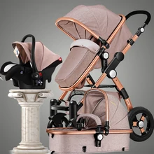 Or bébé poussette haute paysage peut s’asseoir ou de s’allonger choc pont enfants bb bébé poussette livraison gratuite
