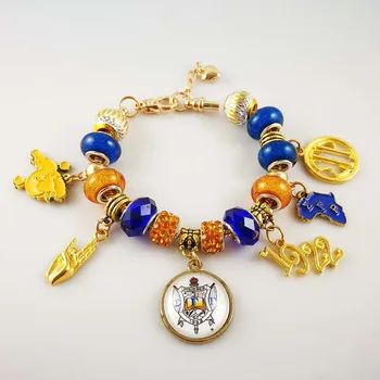 

Drop Shipping Sorority Jewelry Sigma Gamma Rho 1922 poodle Charm Bracelet