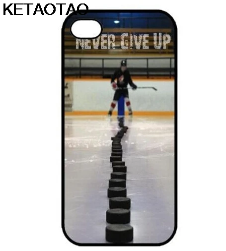 KETAOTAO Hockey Never Give Up телефонные чехлы для iPhone 4S 5C 5S 6S 7 8 Plus XR XS Max XS8 9 6 Чехол Мягкий ТПУ