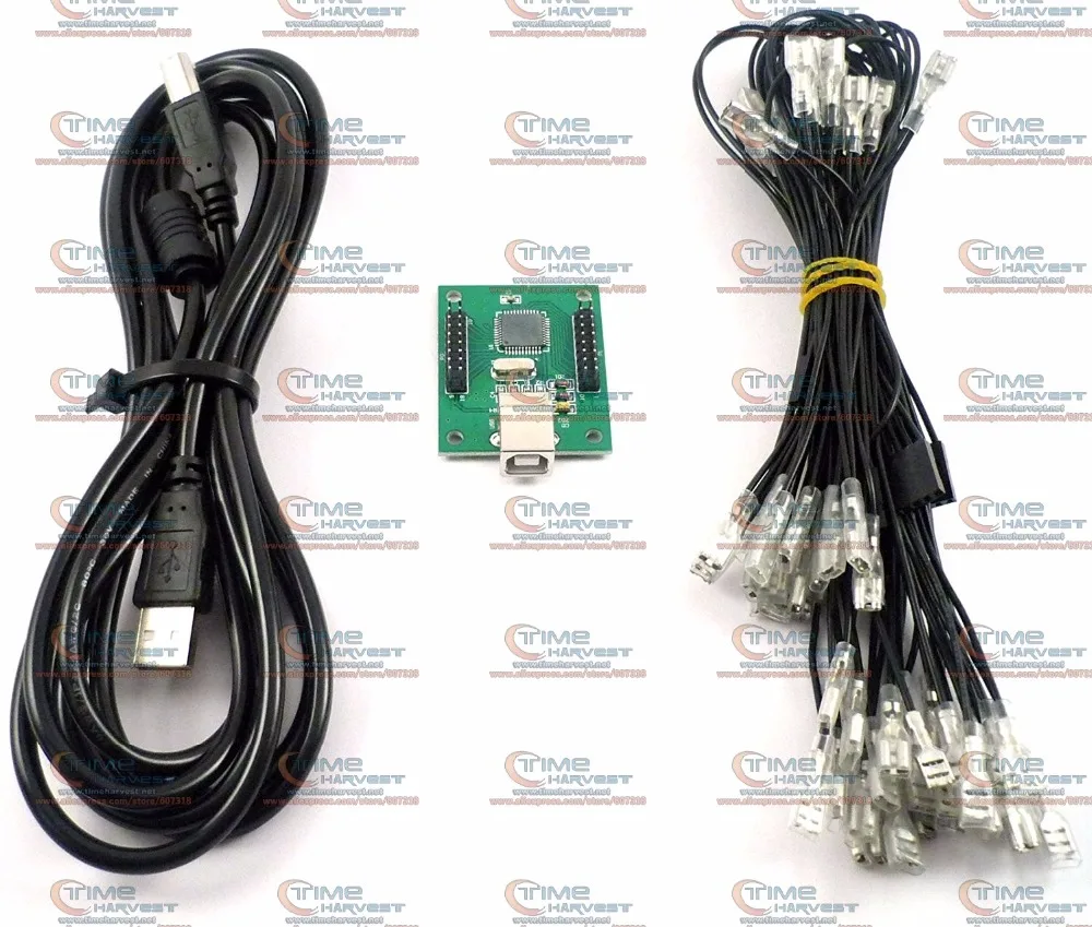 

Free Shipping 2pcs USB 2player Encoder jamma controller adapter Arcade machine accessories for PC Raspberry Pi 3 game cabinet
