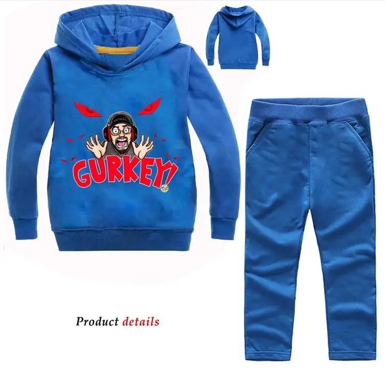 

BOYS GIRLS Casual Tollder Outfits GURKEY FUNnel Vision Clothing Set FGTeeV Family Gaming Team Children Kids Tracksuit 2-12Y