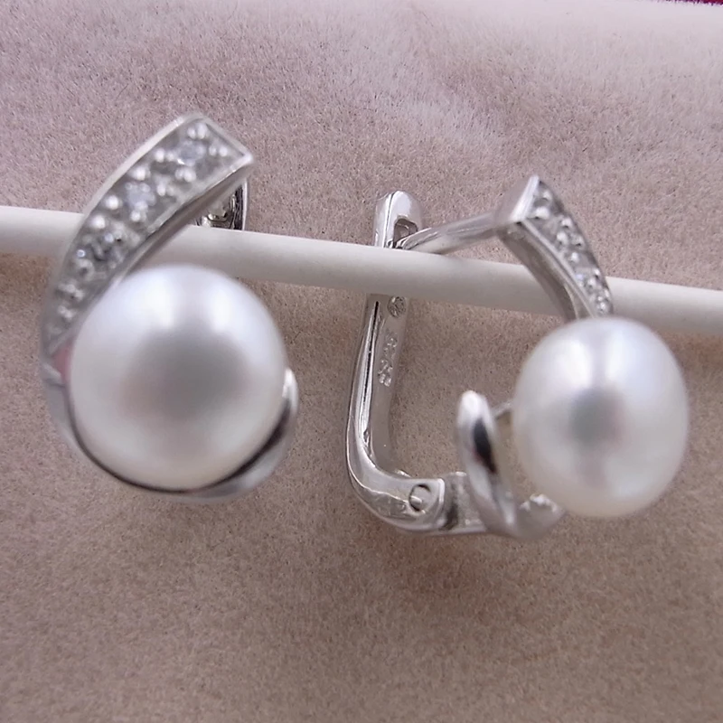 Sinya natural pearls hoop earring (1)
