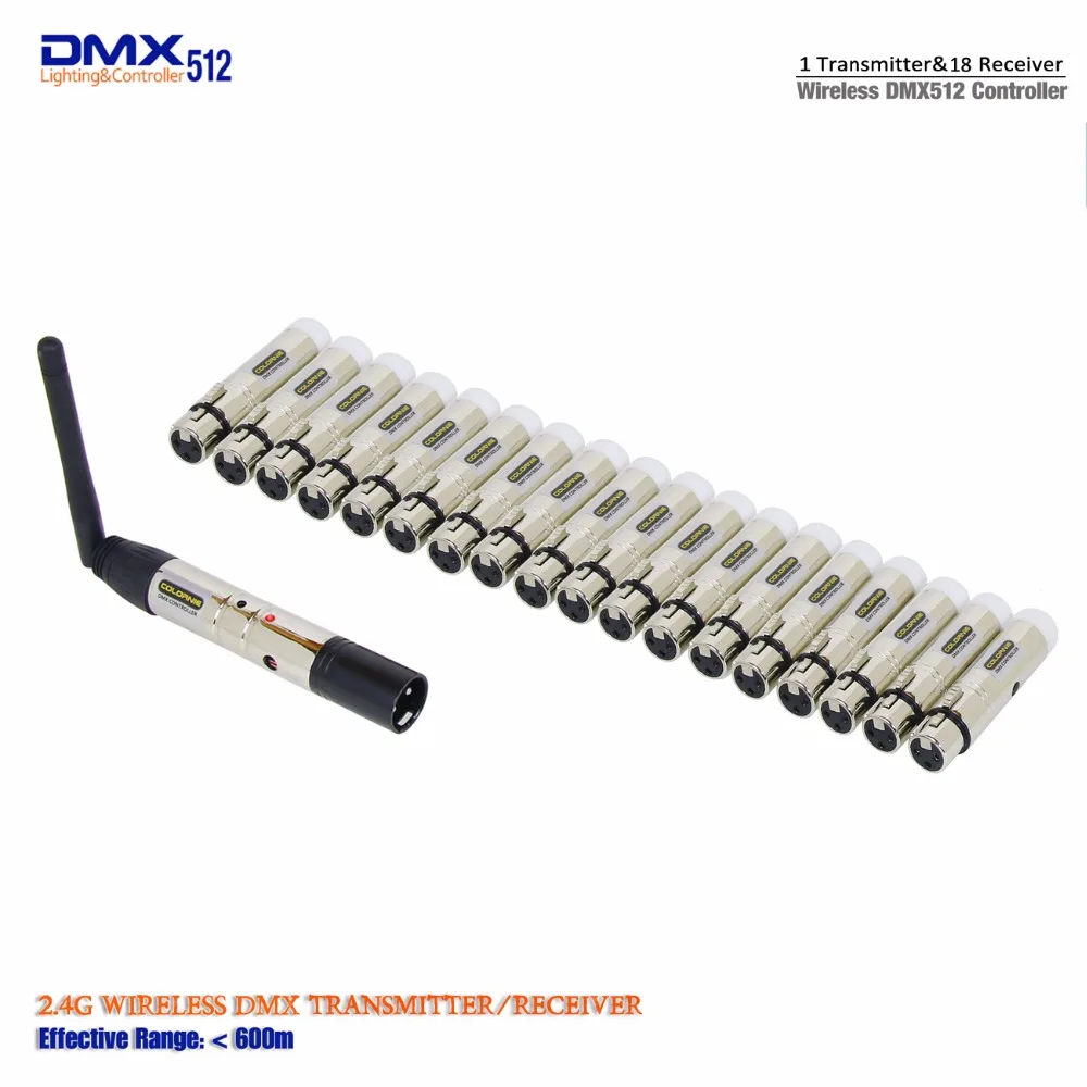 Новый стиль 3 отправка 16 приемников DMX WIFI контроллер мини XLR 2 4 ГГц беспроводной
