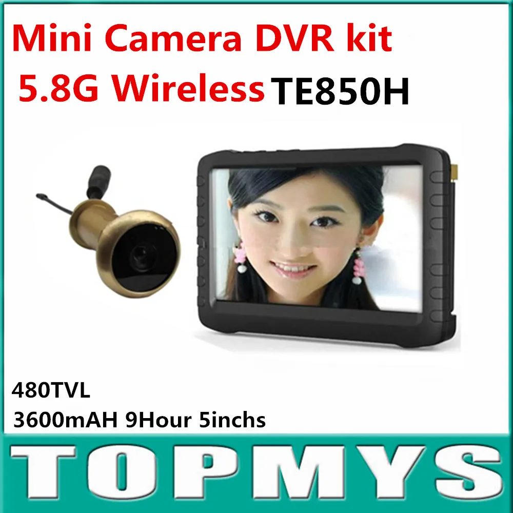 5 8G Wireless font b Door b font Peephole font b Camera b font with DVR