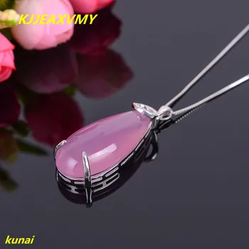 

KJJEAXCMY boutique jewels 925 silver Natural jade powder with a pendant necklace could send pink