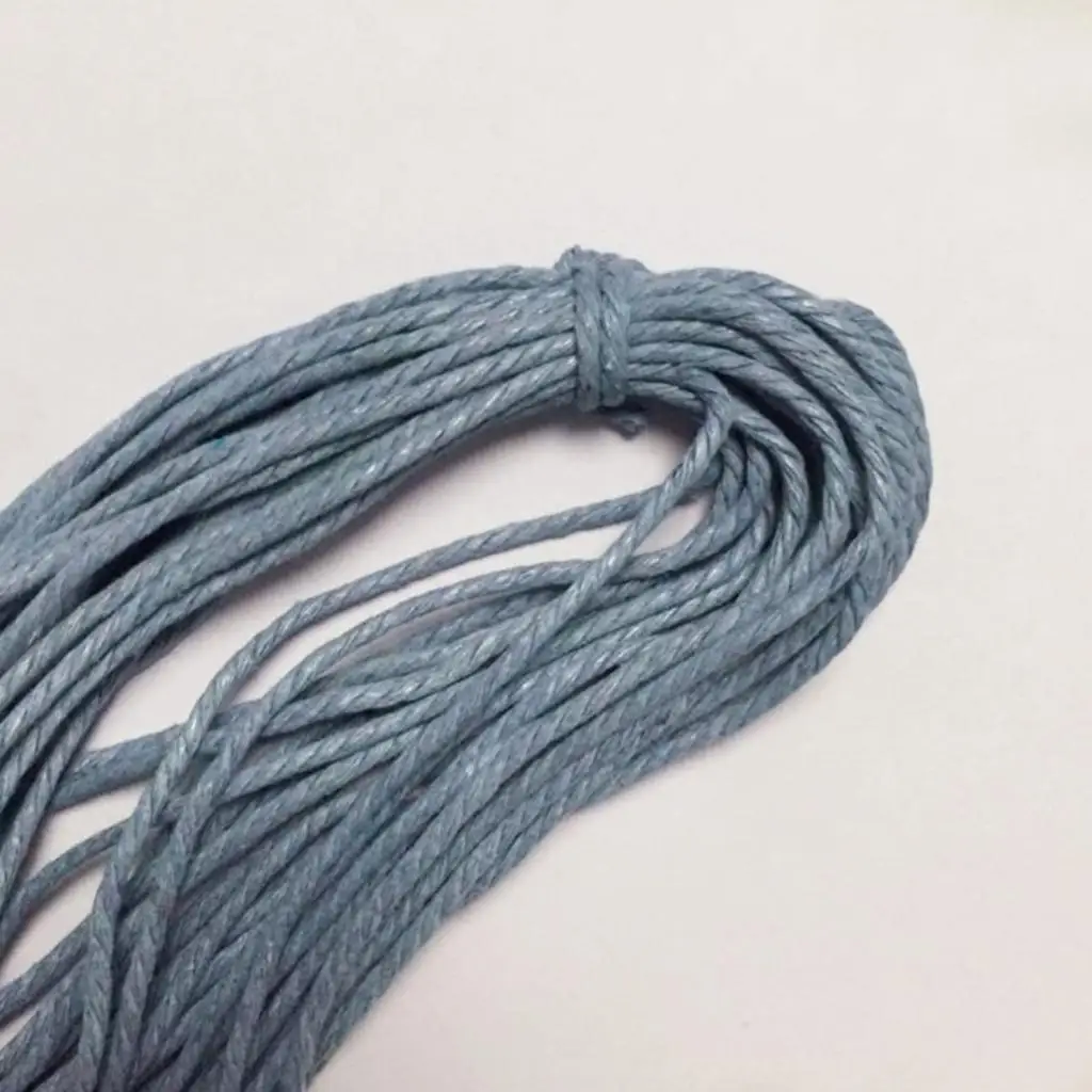12pieces Mixed Color 2mm Round Wax Cotton Cord Thread DIY Bracelet Necklace Jewelry Beading Craft Supply