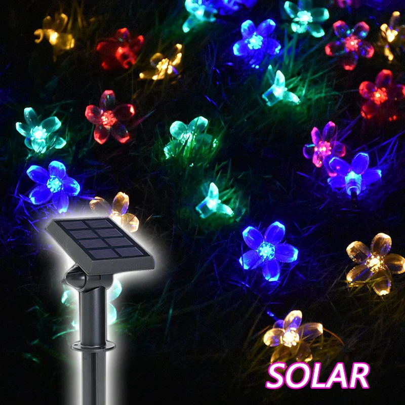 

Eusolis Solar Lampen Buitenverlichting Christmas Lights Outdoor 50 Kralen 7 Meters String Led Starry Luces Navidad Fairy Lights