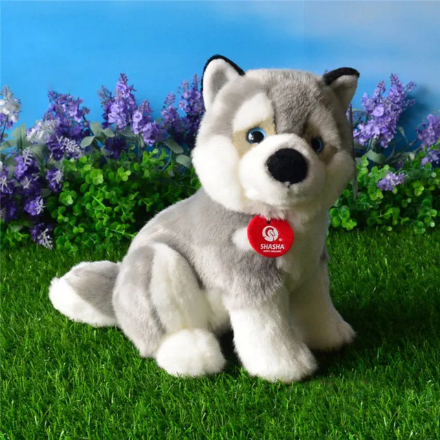 Free Shipping Simulation Husky Plush Toys Cute Alaskan Malamute