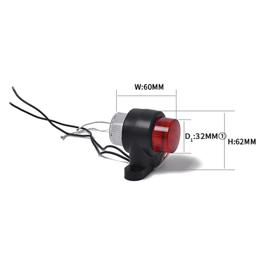 8 LED Forklift Truck RED+WHITE Warning Lamp Safety Working Light 10-24V IP68