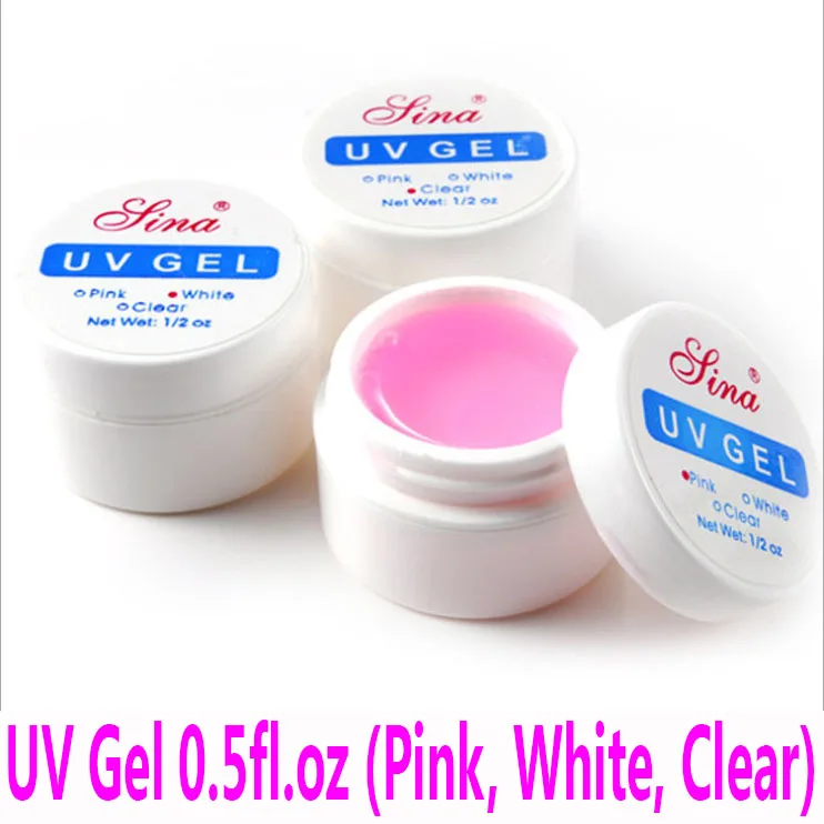 0.5fl.oz UV Gel Pink Clear White Transparent Color Base Coat Primer UV