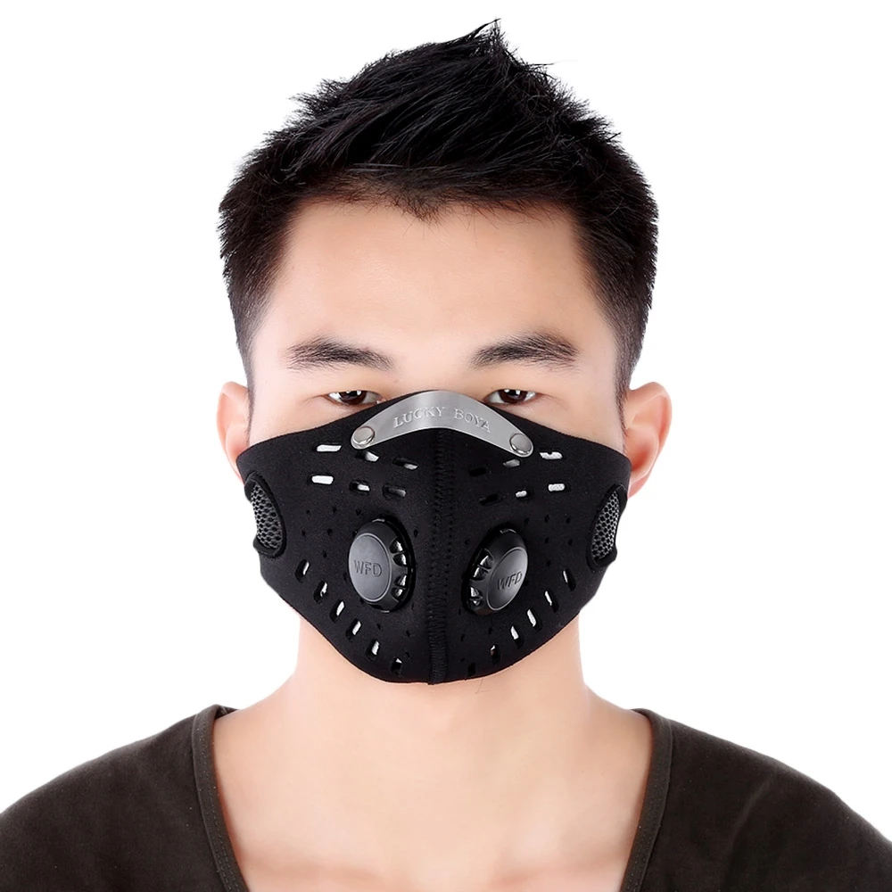 Unisex Anti dust Anti pollution Air Filter Breathable Face Mask for