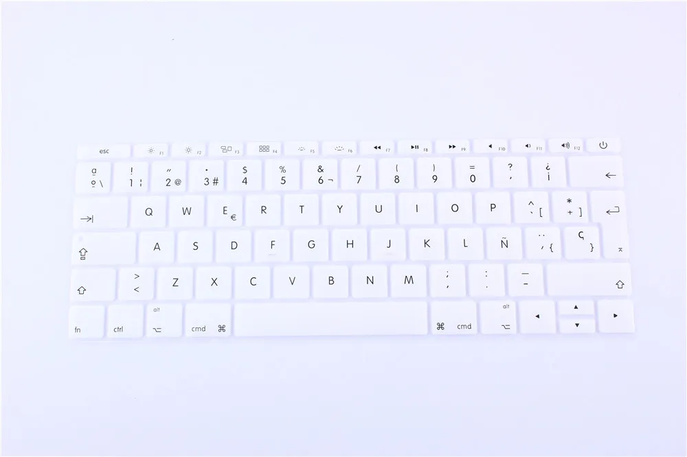12 дюймов силиконовые испанская водонепроницаемый чехол клавиатуры для нового Macbook 12 Retina/New Pro 13 с дисплеем Retina A1708 клавиатура пленки